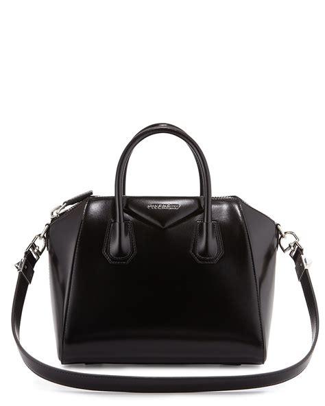 givenchy antigona mini leather satchel bag black|givenchy antigona medium leather tote.